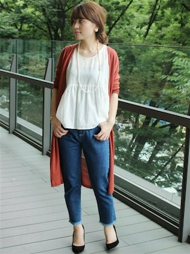 「LIMITLESS LUXURY（リミットレスラグジュアリー）のアイテム」を使った、MIHOさん（レディース・154cm）の夏コーディネート