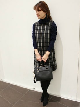 「LIMITLESS LUXURY」｜「アイテム（パンプス）」を使った、MIHOさん（レディース・154cm）の秋コーディネート