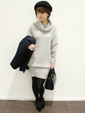 「LIMITLESS LUXURY」｜「アイテム（パンプス）」を使った、MIHOさん（レディース・154cm）の冬コーディネート