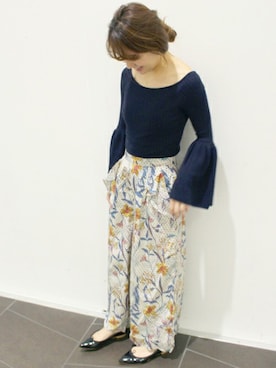 「LIMITLESS LUXURY」｜「アイテム（パンツ）」を使った、MIHOさん（レディース・154cm）の冬コーディネート