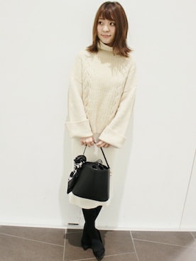 「LIMITLESS LUXURY」｜「アイテム（パンプス）」を使った、MIHOさん（レディース・154cm）の冬コーディネート