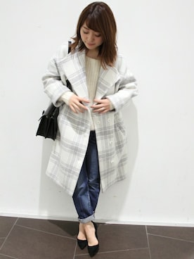 「LIMITLESS LUXURY」｜「アイテム（パンツ）」を使った、MIHOさん（レディース・154cm）の冬コーディネート