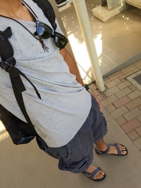 「Abercrombie&Fitch（アバークロンビーアンドフィッチ）のアイテム（アクセサリー）」を使った、Shunさん（メンズ・178cm）の夏コーディネート