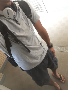 「Abercrombie&Fitch（アバークロンビーアンドフィッチ）のアイテム（アクセサリー）」を使った、Shunさん（メンズ・178cm）の秋コーディネート