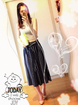 「ヘソだし」｜sayakaさん（レディース・162cm・20代）の夏コーディネート
