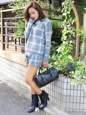 「EGOIST（エゴイスト）のアイテム」を使った、RIKOさん（レディース・162cm）の秋コーディネート