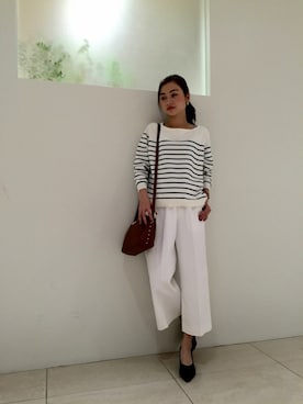 「interstaple（インターステイプル）のアイテム」を使った、yuriさん（レディース・152cm）の春コーディネート