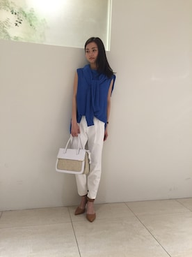 「interstaple（インターステイプル）のアイテム」を使った、yuriさん（レディース・160cm）の春コーディネート