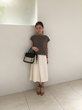 「interstaple（インターステイプル）のアイテム」を使った、yuriさん（レディース・160cm）の夏コーディネート