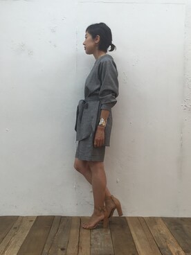 「Sheta（シータ）のアイテム（アクセサリー）」を使った、reimyhandaさん（レディース・155cm）の春コーディネート