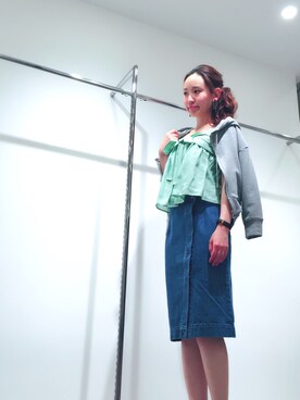 「JILL STUART（ジルスチュアート）のアイテム（シャツ/ブラウス）」を使った、yukoさん（レディース・162cm）の春コーディネート