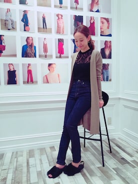 「JILL STUART（ジルスチュアート）のアイテム（カーディガン/ボレロ）」を使った、yukoさん（レディース・162cm）の秋コーディネート