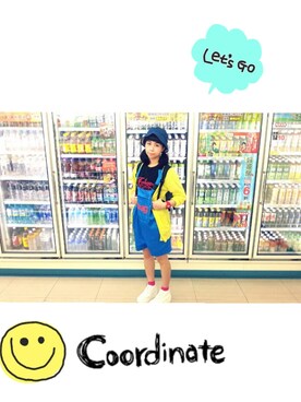 「ce ce.tのアイテム（サロペット/オーバーオール、ブルー系）」を使った、ziziさん（レディース・158cm）の夏コーディネート