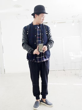「SHIPS JET BLUE（シップスジェットブルー）のアイテム（バックパック/リュック）」を使った、ug nishimuraさん（メンズ・170cm）の秋コーディネート
