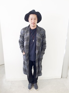 「ROYAL FLASH（ロイヤルフラッシュ）のアイテム（その他シューズ）」を使った、ug nishimuraさん（メンズ・170cm）の春コーディネート