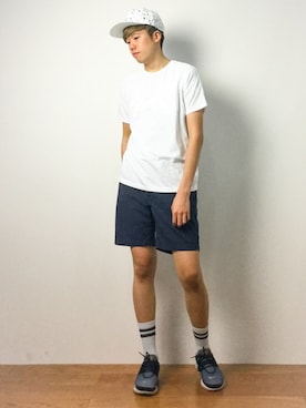 「wisdom（ウィズダム）のアイテム（キャップ）」を使った、まっこいさん（メンズ・176cm）の春コーディネート