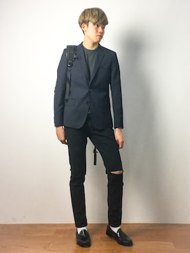 「MASTER KINGZ（マスターキングズ）のアイテム」を使った、まっこいさん（メンズ・176cm）の春コーディネート