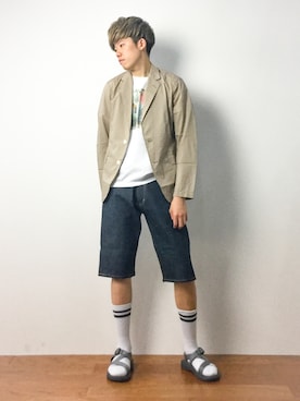まっこいさん(メンズ・176cm)の春コーディネート