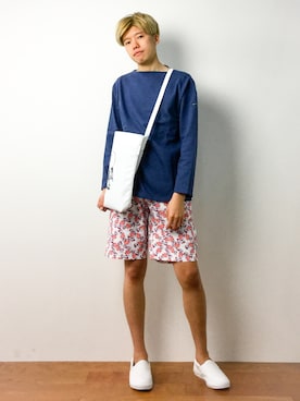 「417 EDIFICE（フォーワンセブンエディフィス）のアイテム（バッグ）」を使った、まっこいさん（メンズ・176cm）の春コーディネート