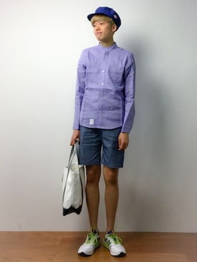「DOWBL（ダブル）のアイテム」を使った、まっこいさん（メンズ・176cm）の春コーディネート