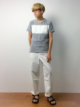 「PROJECT SR'ES（プロジェクトエスアールエス）のアイテム」を使った、まっこいさん（メンズ・176cm）の春コーディネート