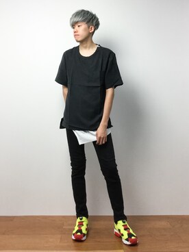 「DETAILS（ディテールズ）のアイテム（トップス）」を使った、まっこいさん（メンズ・176cm）の春コーディネート
