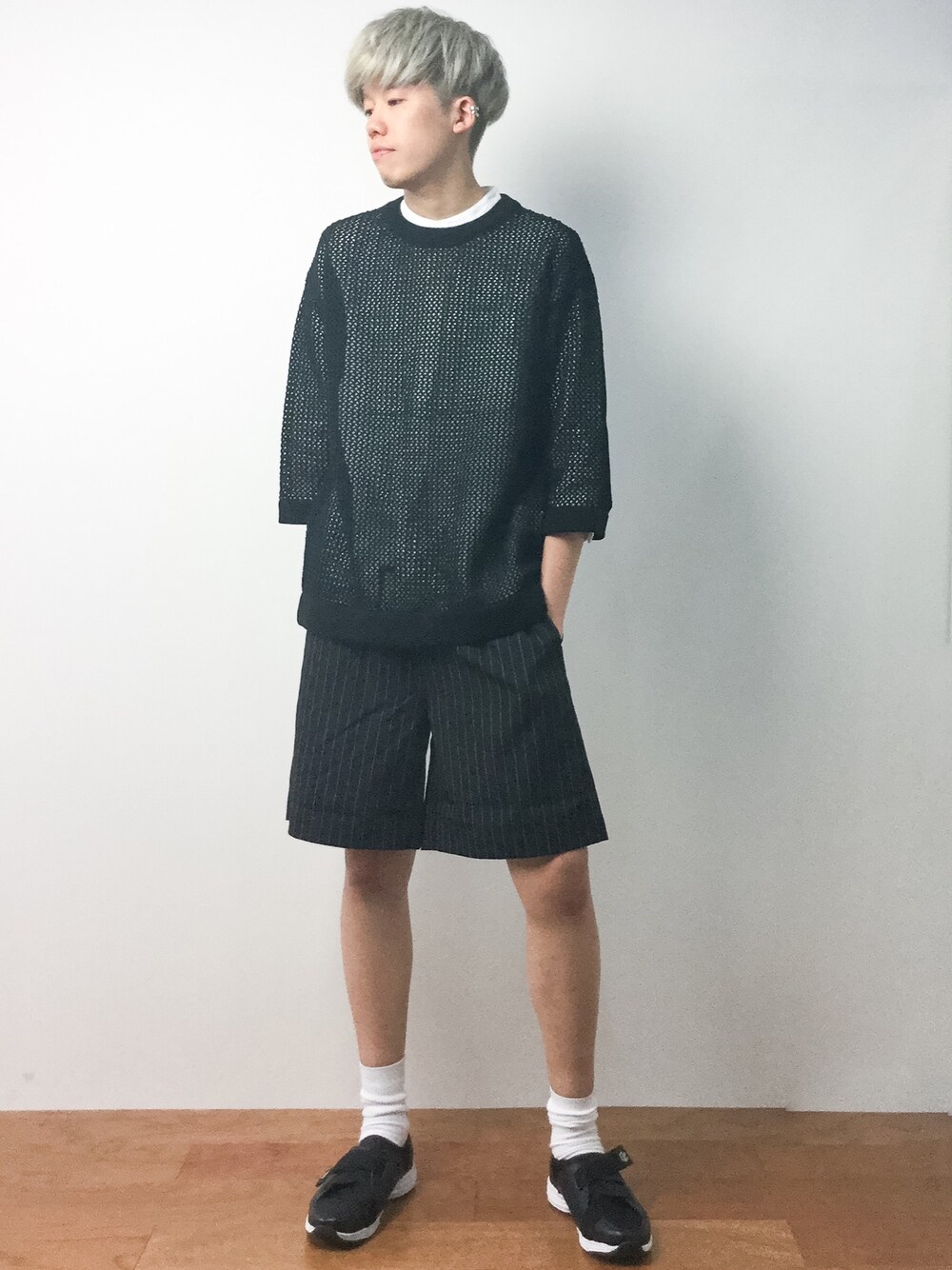 KIDILL BACK SLIT MESH KNIT サマーニットクロシェ