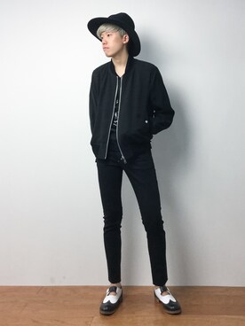「unrelaxing（アンリラクシング）のアイテム（帽子）」を使った、まっこいさん（メンズ・176cm）の春コーディネート