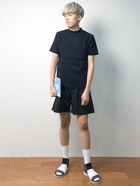 「DETAILS（ディテールズ）のアイテム（パンツ）」を使った、まっこいさん（メンズ・176cm）の春コーディネート