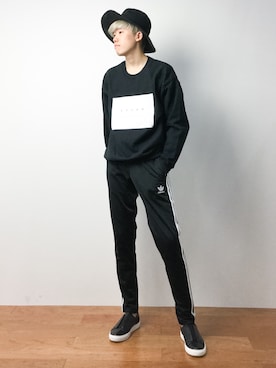 「ENER（イーエヌイーアール）のアイテム」を使った、まっこいさん（メンズ・176cm）の春コーディネート