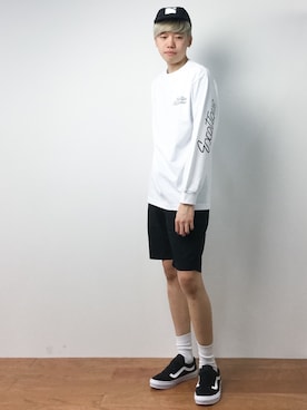 「green label relaxing（グリーンレーベルリラクシング）のアイテム（キャップ）」を使った、まっこいさん（メンズ・176cm）の夏コーディネート