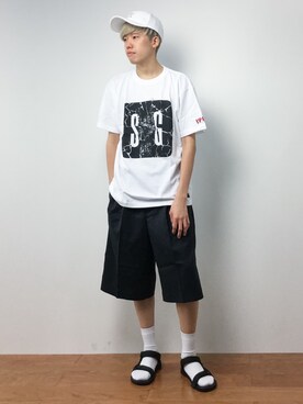 「SWAGGER（スワッガー）のアイテム」を使った、まっこいさん（メンズ・176cm）の夏コーディネート