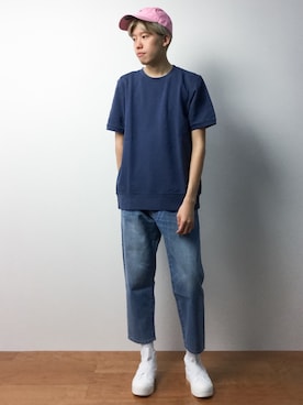 「CABANE de ZUCCa（カバンドズッカ）のアイテム」を使った、まっこいさん（メンズ・176cm）の夏コーディネート