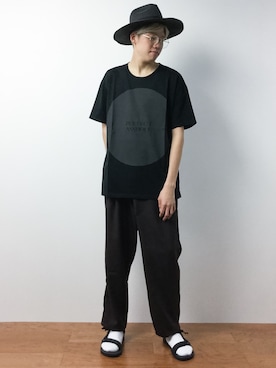 「COMME CA ISM（コムサイズム）のアイテム（帽子）」を使った、まっこいさん（メンズ・176cm）の夏コーディネート