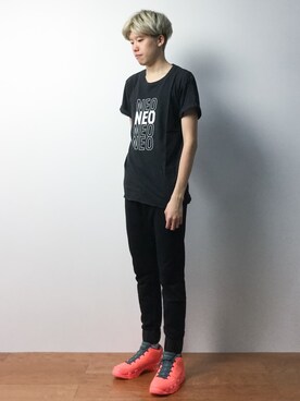 「ENER（イーエヌイーアール）のアイテム」を使った、まっこいさん（メンズ・176cm）の夏コーディネート