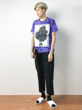 「COCURATA（コキュラタ）のアイテム」を使った、まっこいさん（メンズ・176cm）の夏コーディネート