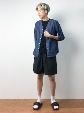 まっこいさん（メンズ・176cm）の夏コーディネート