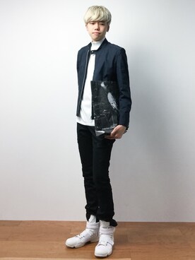 「MICHEL KLEIN HOMME   （ミッシェルクランオム）のアイテム（ジャケット/アウター）」を使った、まっこいさん（メンズ・176cm）の夏コーディネート