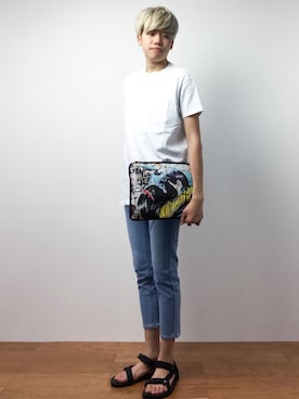 「Sync.（スィンク）のアイテム」を使った、まっこいさん（メンズ・176cm）の夏コーディネート