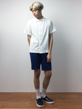 「MACKINTOSH PHILOSOPHY（ﾏｯｷﾝﾄｯｼｭ ﾌｨﾛｿﾌｨｰ）のアイテム」を使った、まっこいさん（メンズ・176cm）の夏コーディネート