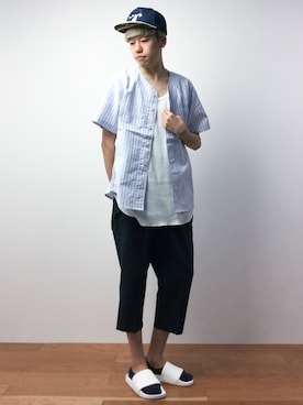 まっこいさん（メンズ・176cm）の夏コーディネート