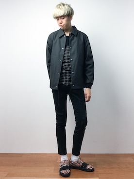 「A.P.C.（アーペーセー）のアイテム（ジャケット/アウター）」を使った、まっこいさん（メンズ・176cm）の夏コーディネート