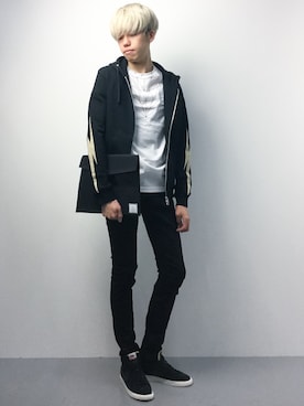 「ADPOSION（アドポーション）のアイテム」を使った、まっこいさん（メンズ・176cm）の夏コーディネート