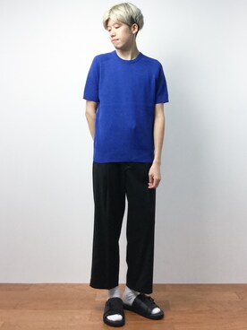 「CABANE de ZUCCa（カバンドズッカ）のアイテム」を使った、まっこいさん（メンズ・176cm）の夏コーディネート