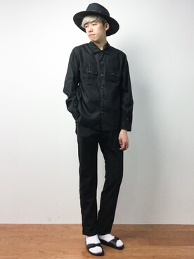 「CABANE de ZUCCa（カバンドズッカ）のアイテム（パンツ）」を使った、まっこいさん（メンズ・176cm）の夏コーディネート