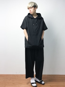 「CABANE de ZUCCa（カバンドズッカ）のアイテム（パンツ）」を使った、まっこいさん（メンズ・176cm）の夏コーディネート