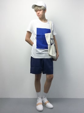 「URBAN RESEARCH（アーバンリサーチ）のアイテム（スニーカー）」を使った、まっこいさん（メンズ・176cm）の夏コーディネート