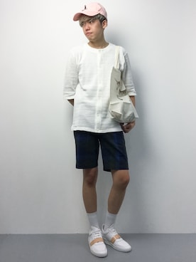 「URBAN RESEARCH（アーバンリサーチ）のアイテム（スニーカー）」を使った、まっこいさん（メンズ・176cm）の夏コーディネート