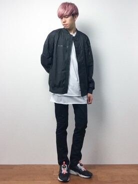 「STAMPD（スタンプド）のアイテム（ジャケット/アウター）」を使った、まっこいさん（メンズ・176cm）の夏コーディネート