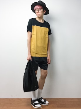 「ANAP MEN（アナップメン）のアイテム」を使った、まっこいさん（メンズ・176cm）の夏コーディネート